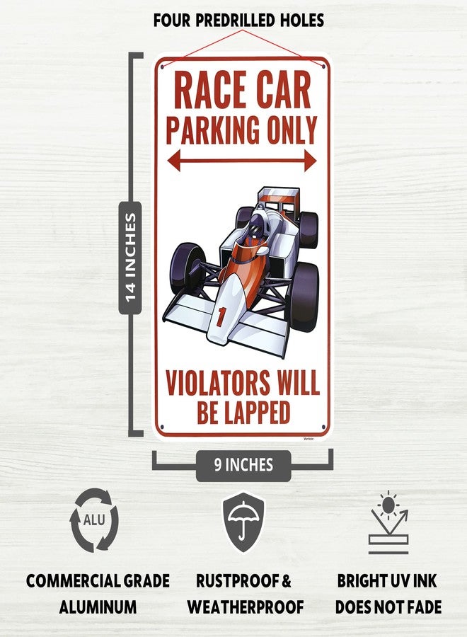 Venicor Race Car Formula 1 Sign - 9 x 14 Inches - Aluminum - F1 Racecar Racing Room Decor for Boys Gifts Decorations Stickers Track Poster Stuff - Image 2